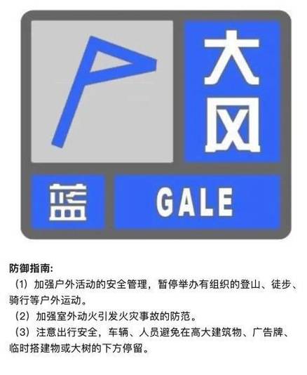 贵州省花溪区发布大风蓝色预警