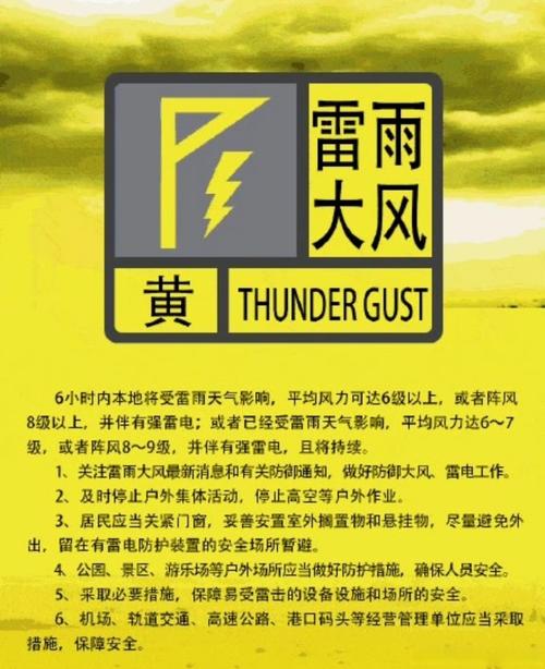 福建省诏安县发布雷雨大风黄色预警