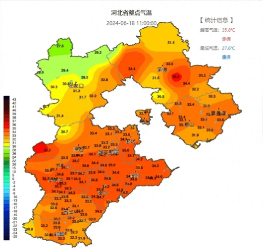 河北省吴桥县发布高温橙色预警