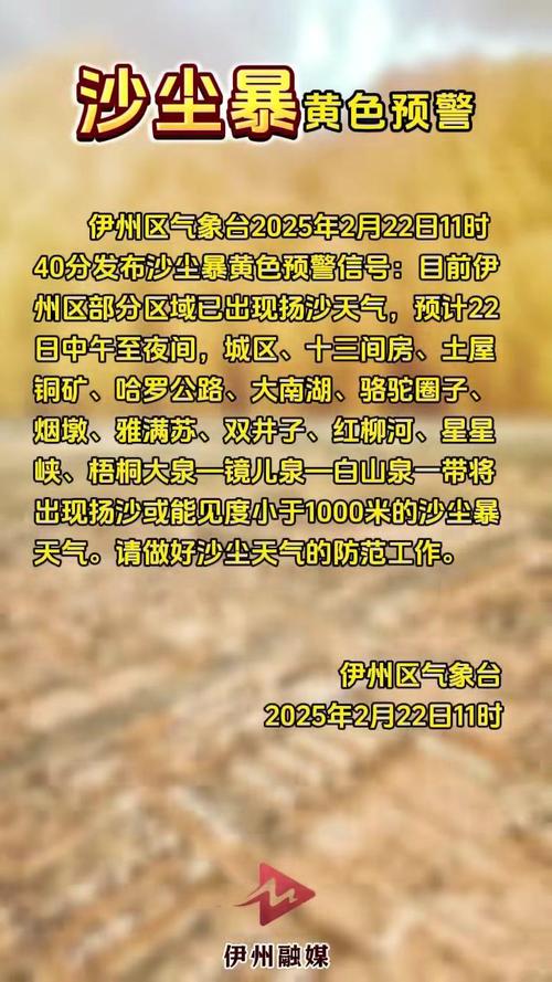 甘肃省临泽县发布沙尘暴黄色预警