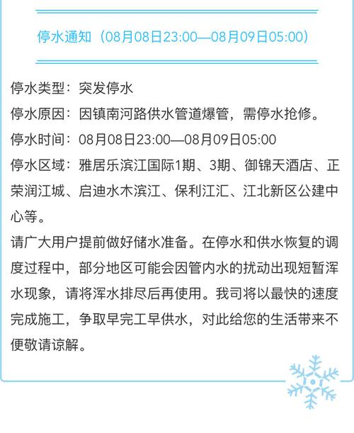 通知！明天上海这些地方要停水！请蓄水