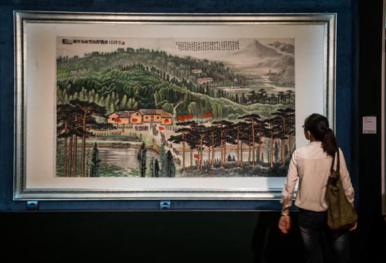 逾百名中国画家作品曼谷展出纪念中泰建交48周年
