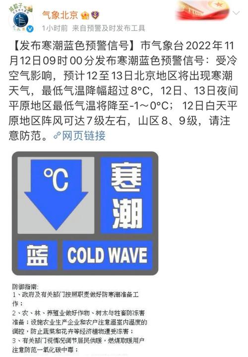 黑龙江省肇州县发布寒潮蓝色预警_1
