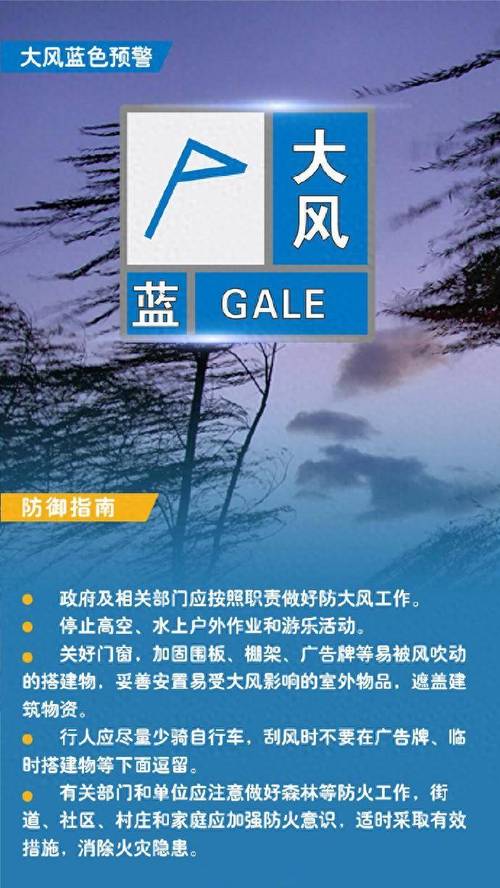 贵州省修文县发布大风蓝色预警_2