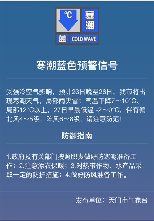 黑龙江省富裕县发布寒潮蓝色预警_2