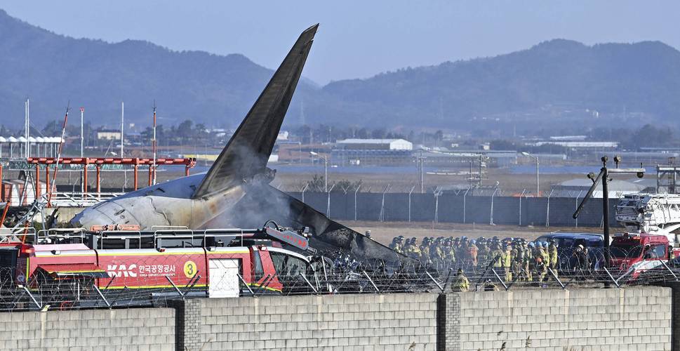 韩国政府将坠机事故发生地划设为特别灾区